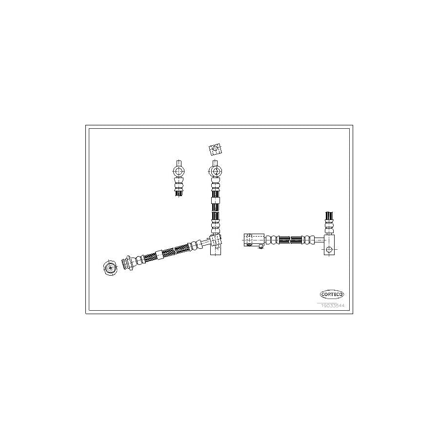 Corteco 19033544 Brake Hose for Nissan Primera