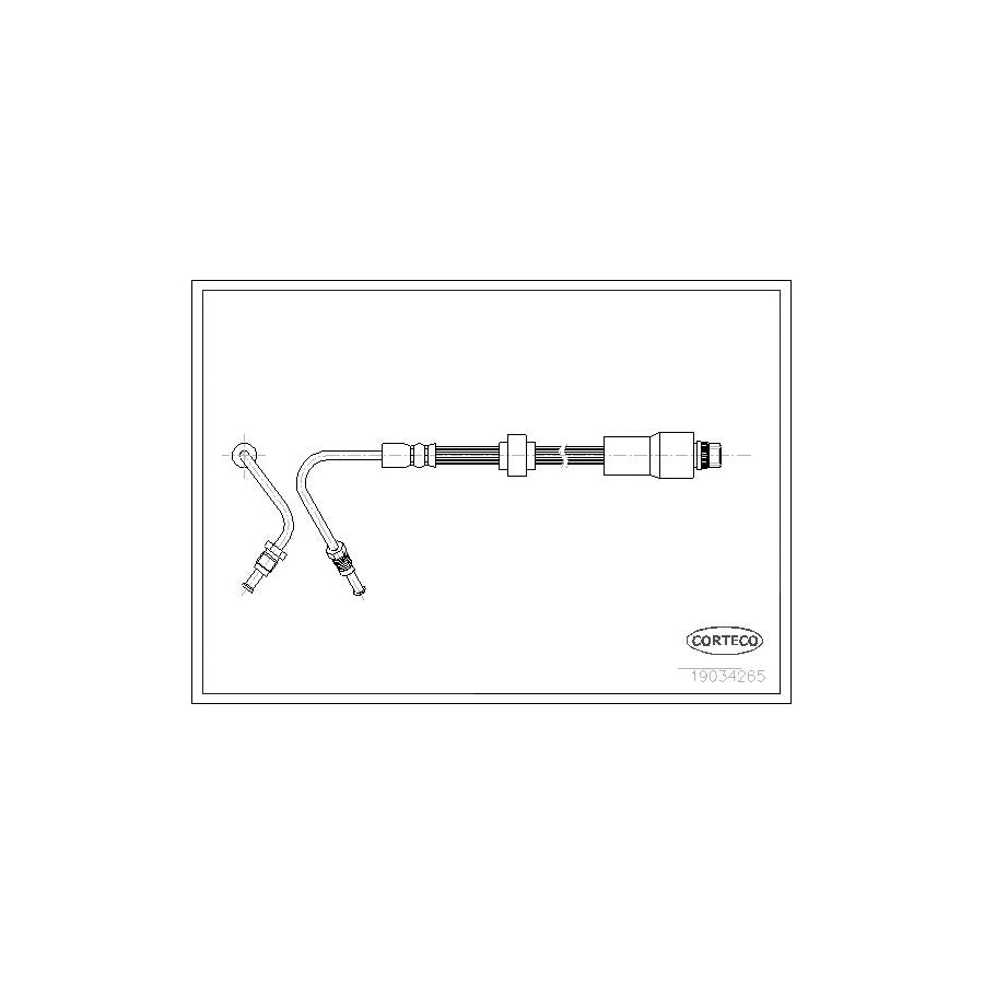 Corteco 19034265 Brake Hose for Renault Kangoo