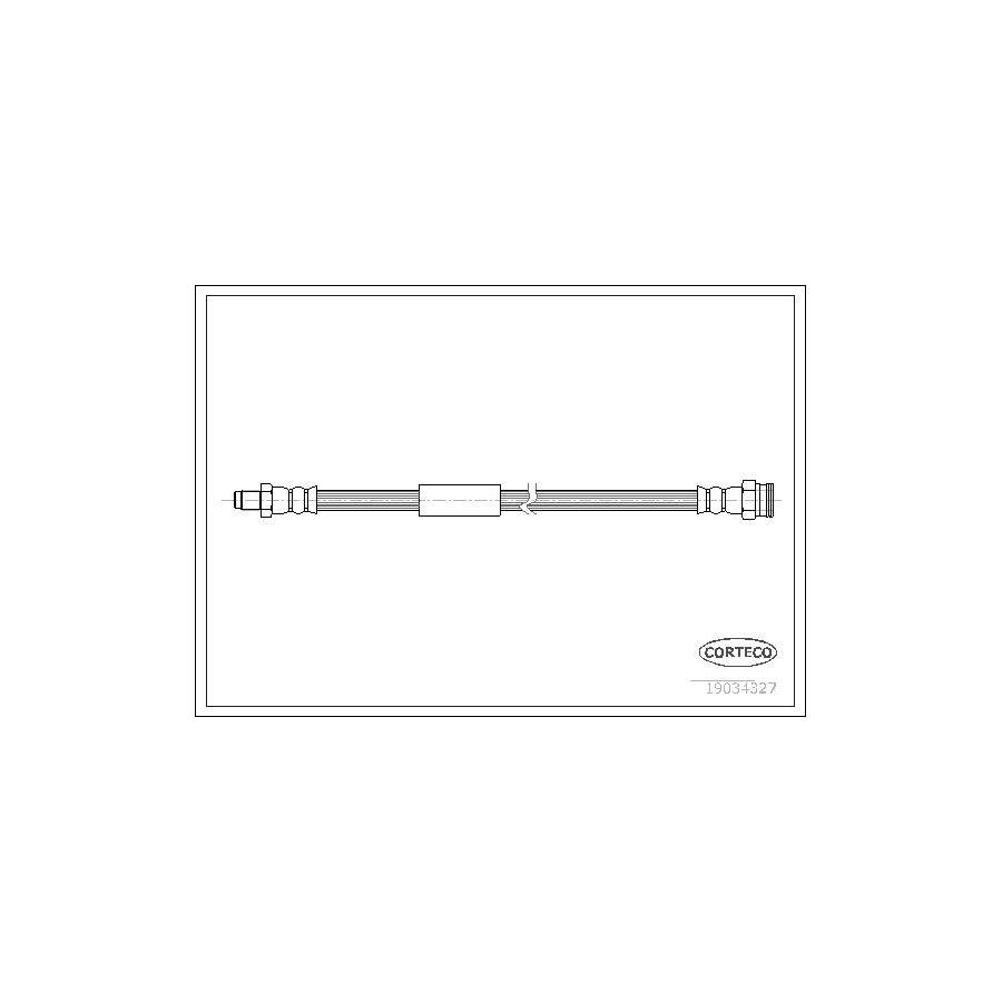 Corteco 19034327 Brake Hose for Fiat Croma II Estate (194)