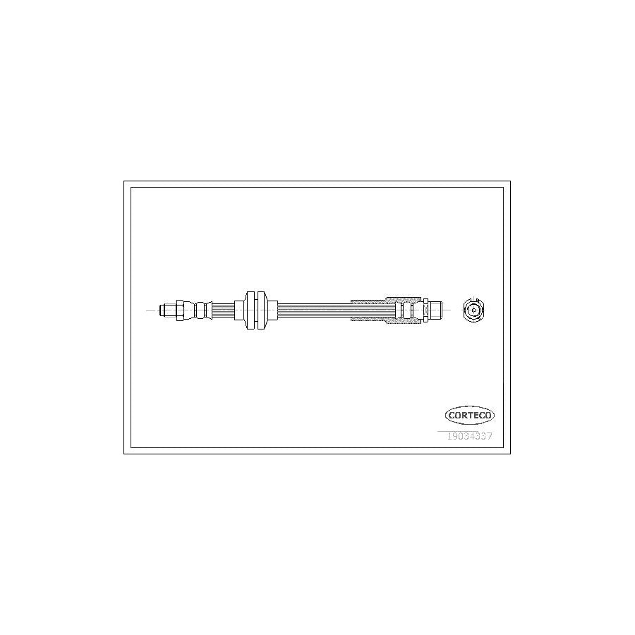 Corteco 19034337 Brake Hose for Fiat Croma II Estate (194)
