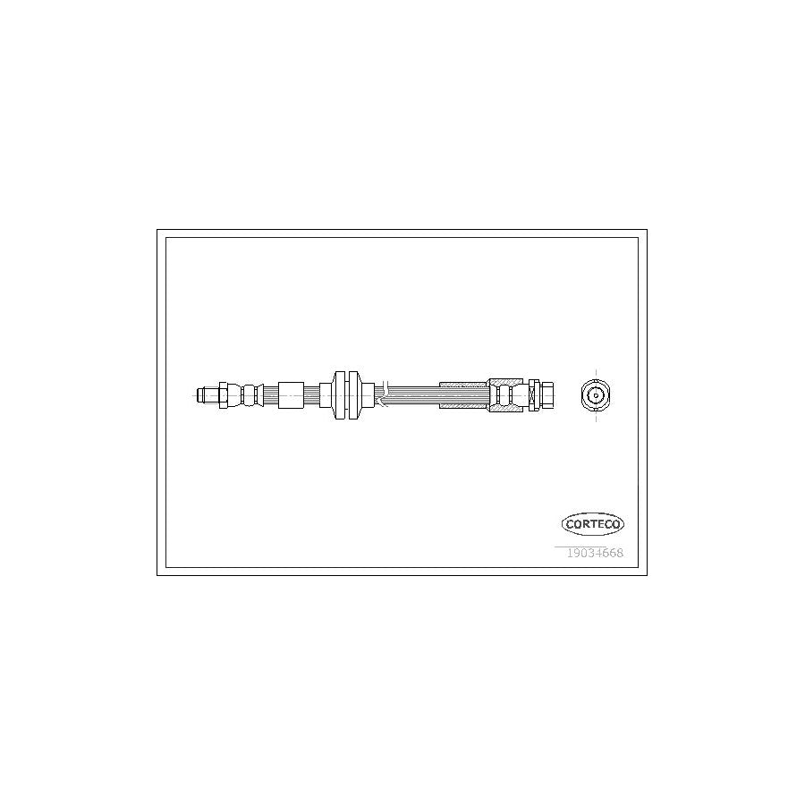 Corteco 19034668 Brake Hose for Ford Focus C-Max (Dm2)