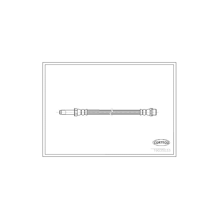 Corteco 19035033 Brake Hose for Toyota Corolla