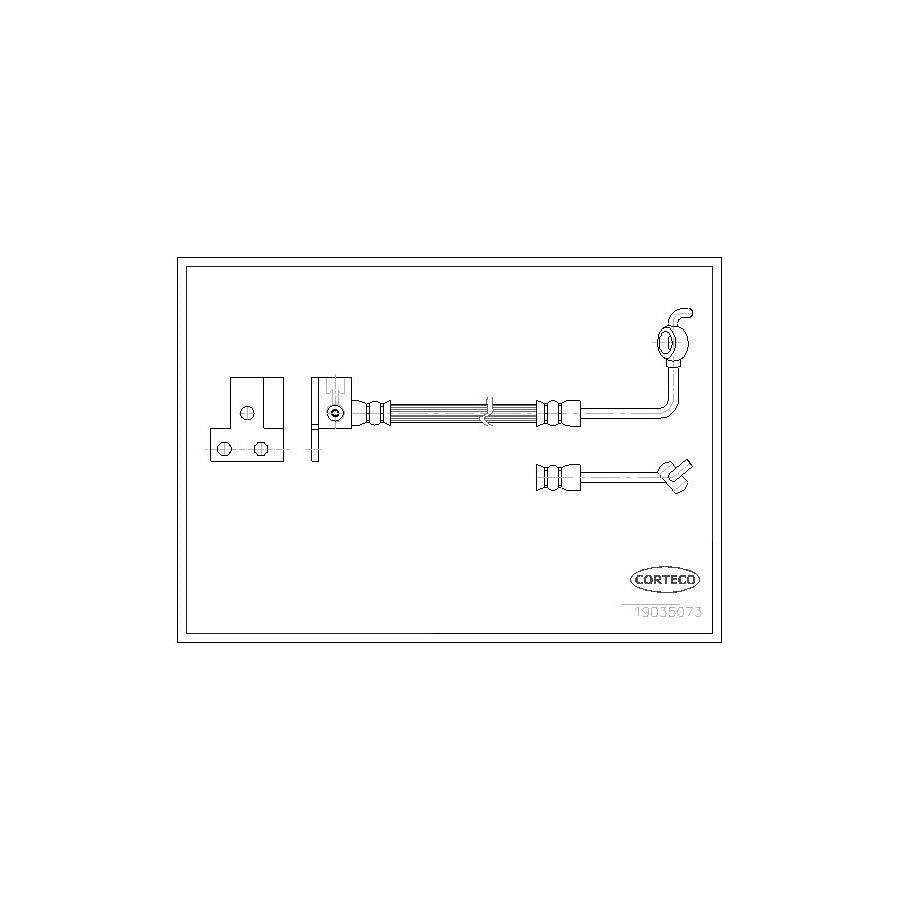 Corteco 19035073 Brake Hose for Mazda MX-5