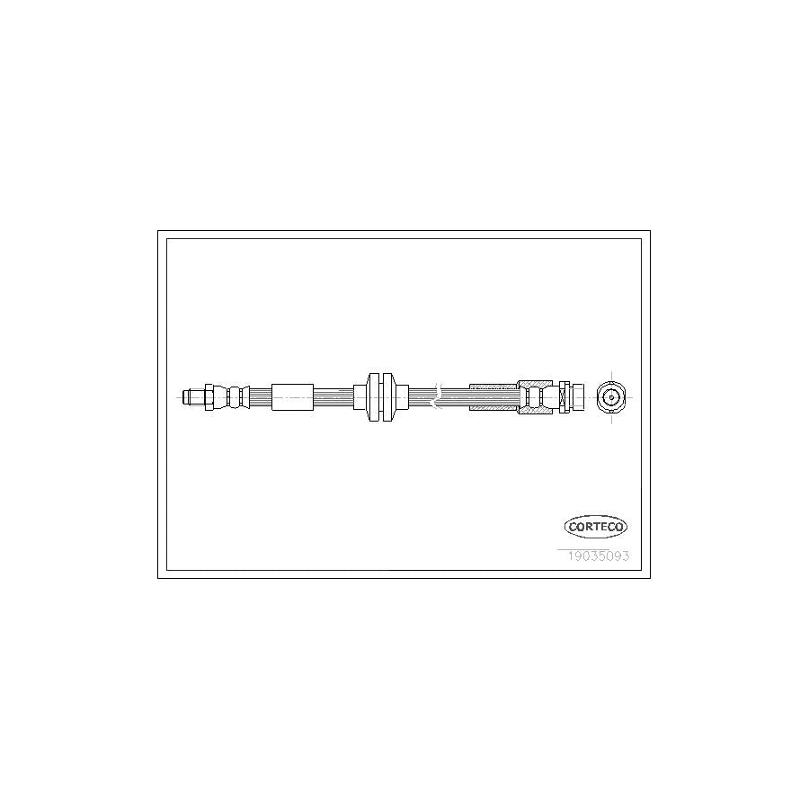 Corteco 19035093 Brake Hose for Mazda 5 (Cr19)