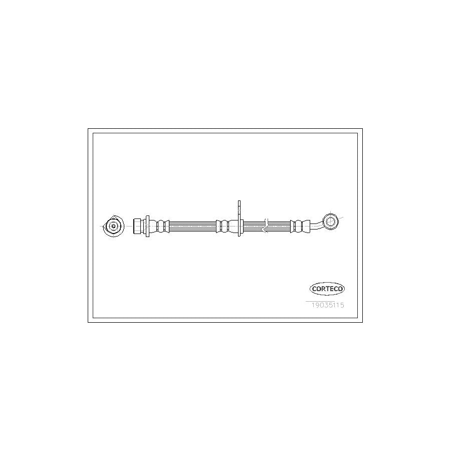 Corteco 19035115 Brake Hose for Honda Cr-V II (Rd)