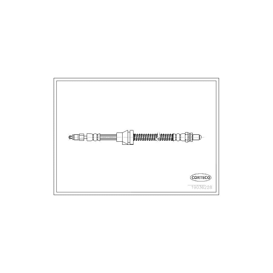 Corteco 19036228 Brake Hose for Ford Ka Hatchback (Rb)