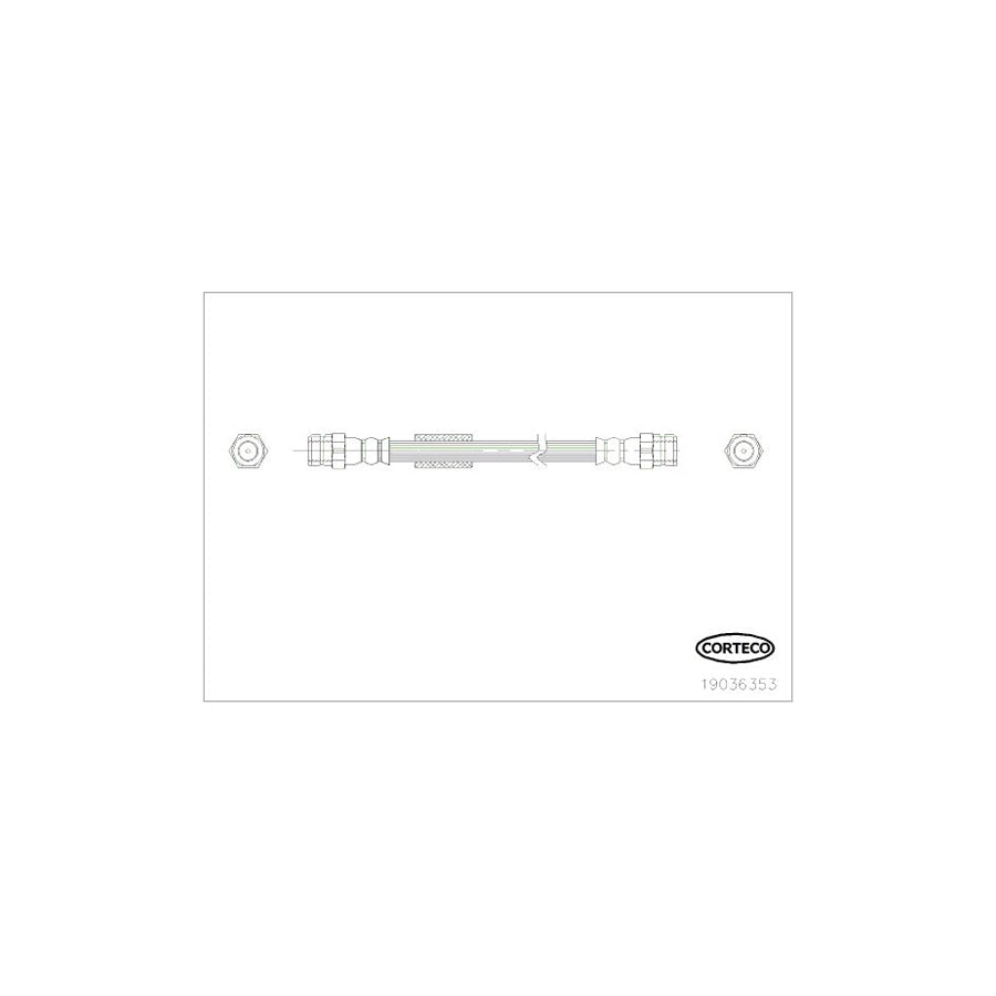 Corteco 19036353 Brake Hose for Audi Tt