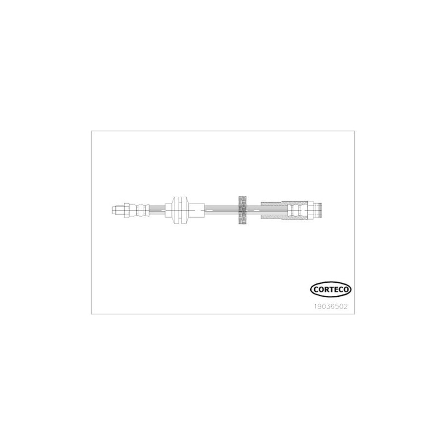 Corteco 19036502 Brake Hose for Alfa Romeo Giulietta Hatchback (940)