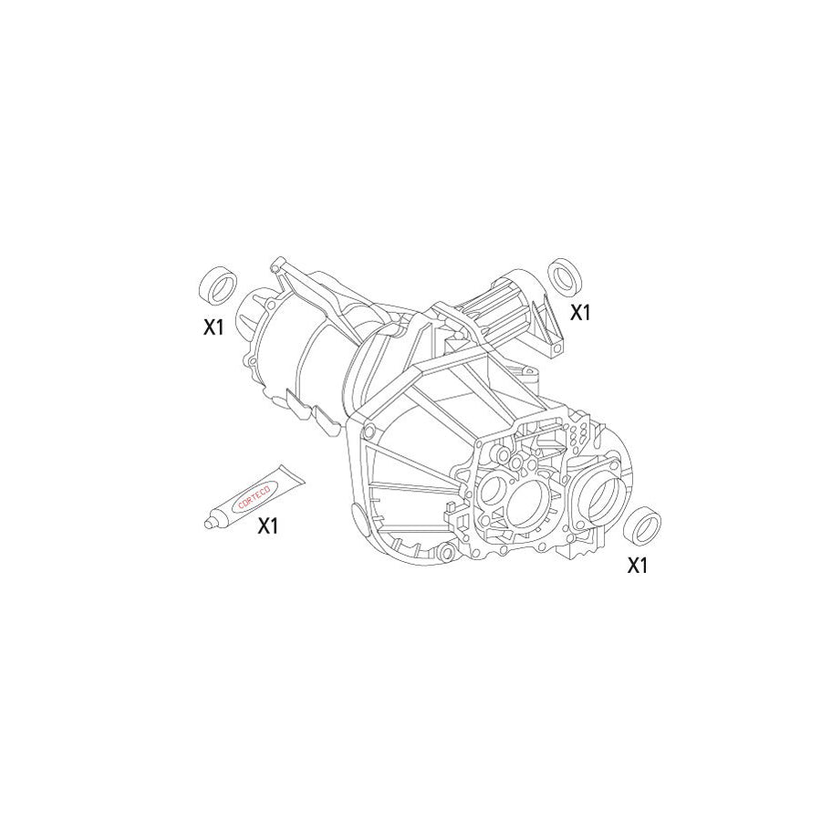 Corteco 19535943 Gasket Set, Differential for Alfa Romeo 156 Sportwagon (932)