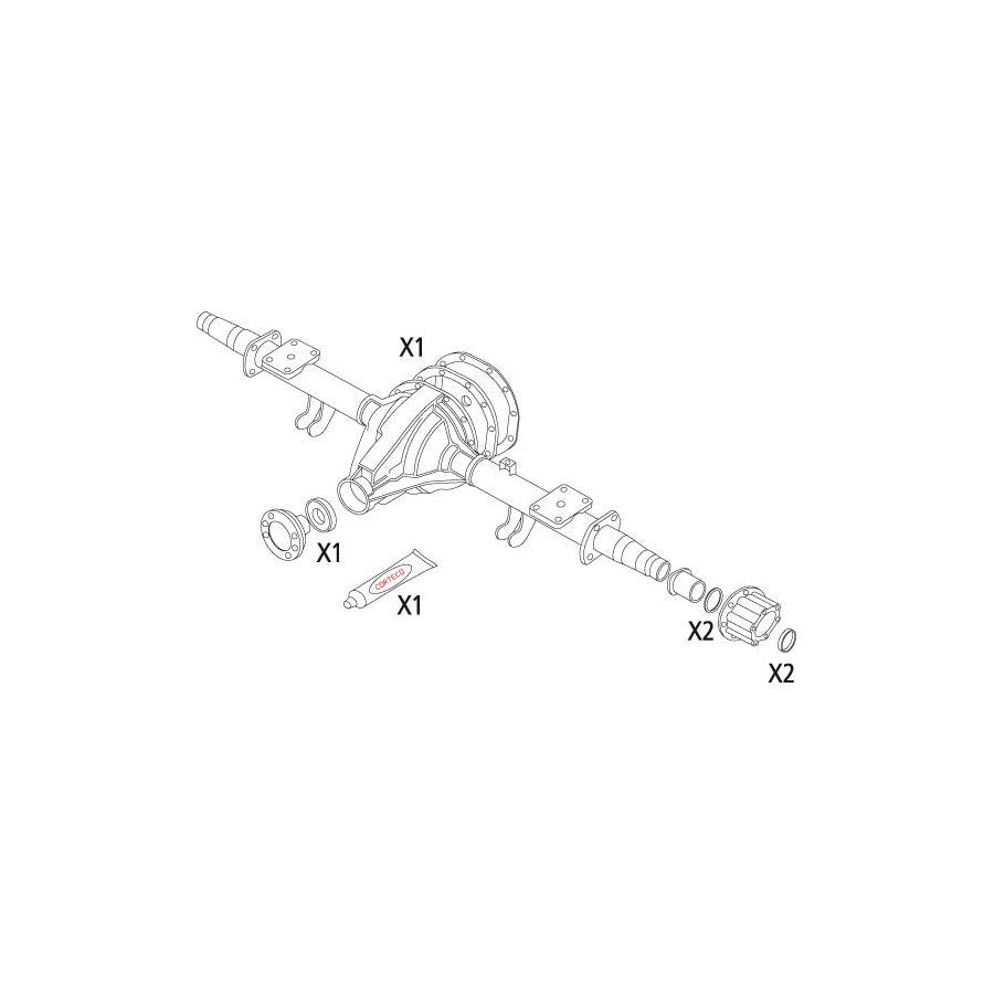 Corteco 19536136 Gasket Set, Differential for Ford Transit Mk5 Minibus (V184, V185)