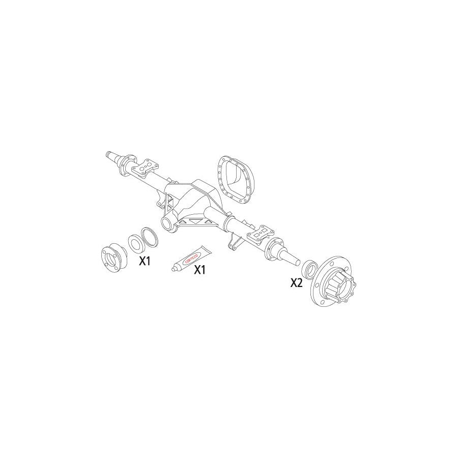Corteco 19536137 Gasket Set, Differential for Renault Trafic