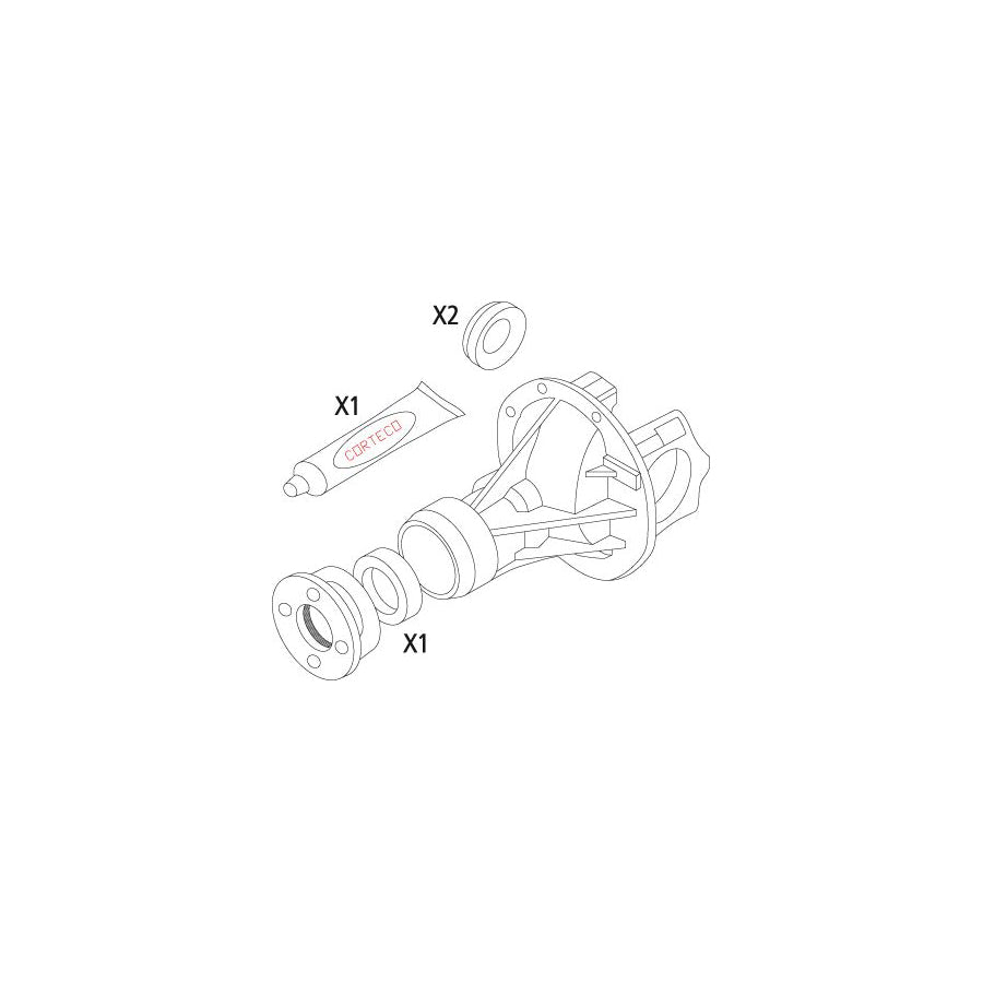 Corteco 19536212 Gasket Set, Differential