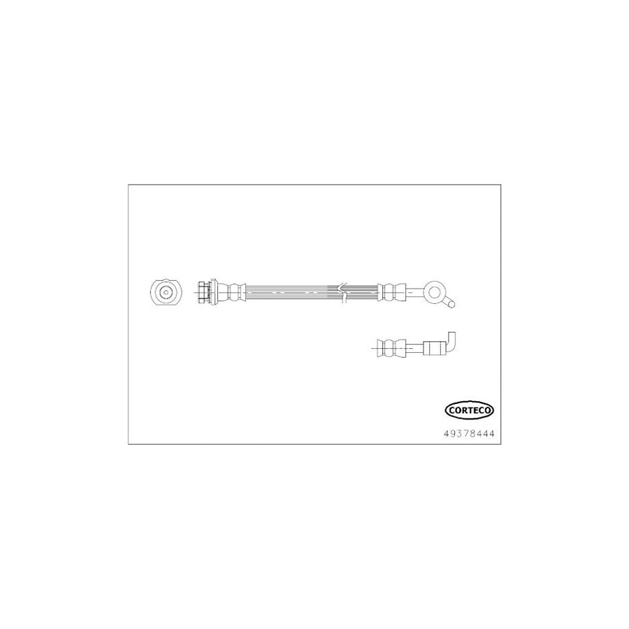 Corteco 49378444 Brake Hose for Nissan Juke (F15)