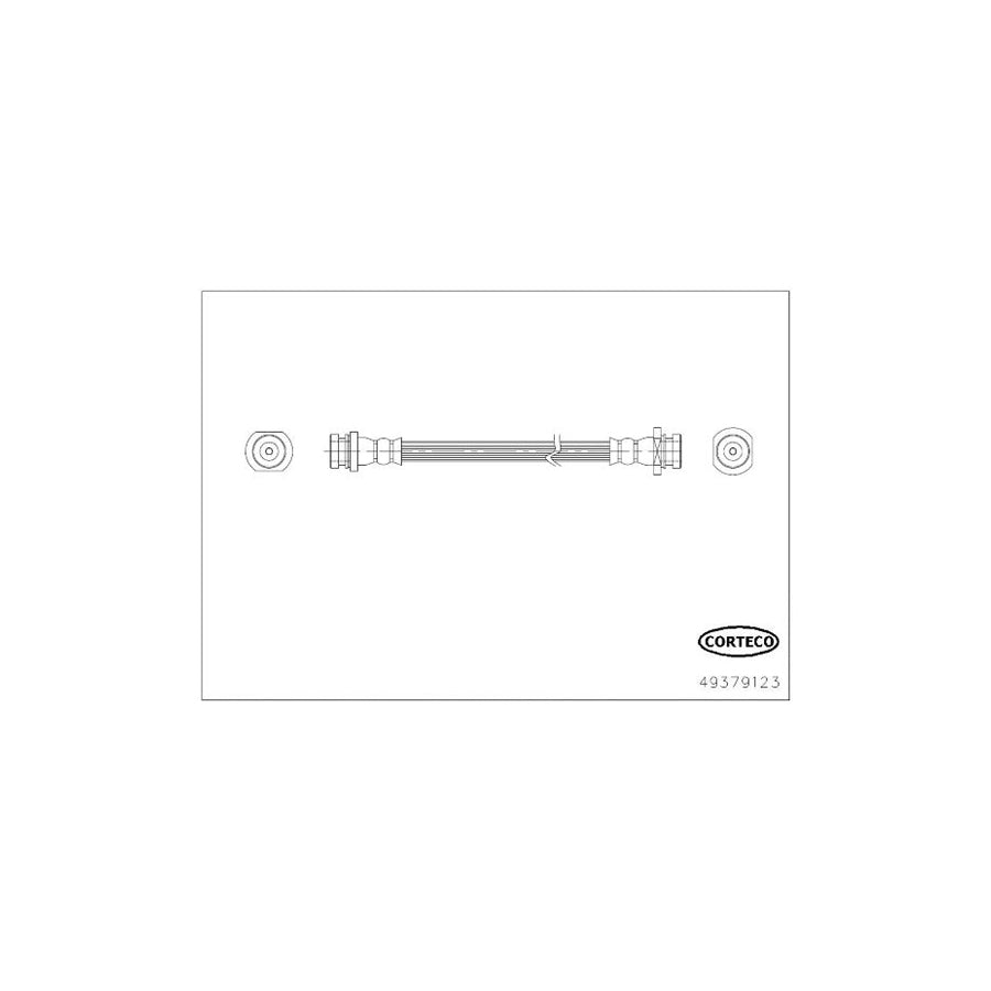 Corteco 49379123 Brake Hose for Suzuki Alto VII (Gf)
