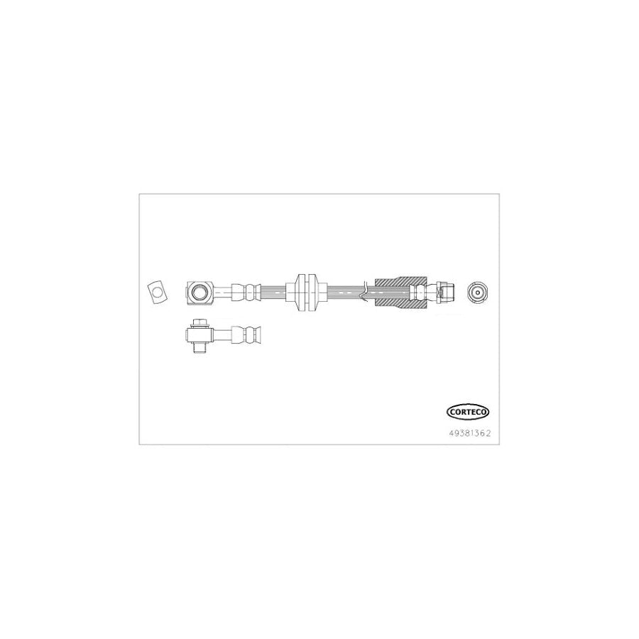 Corteco 49381362 Brake Hose