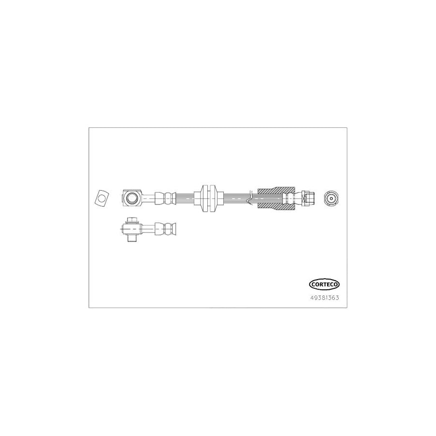 Corteco 49381363 Brake Hose