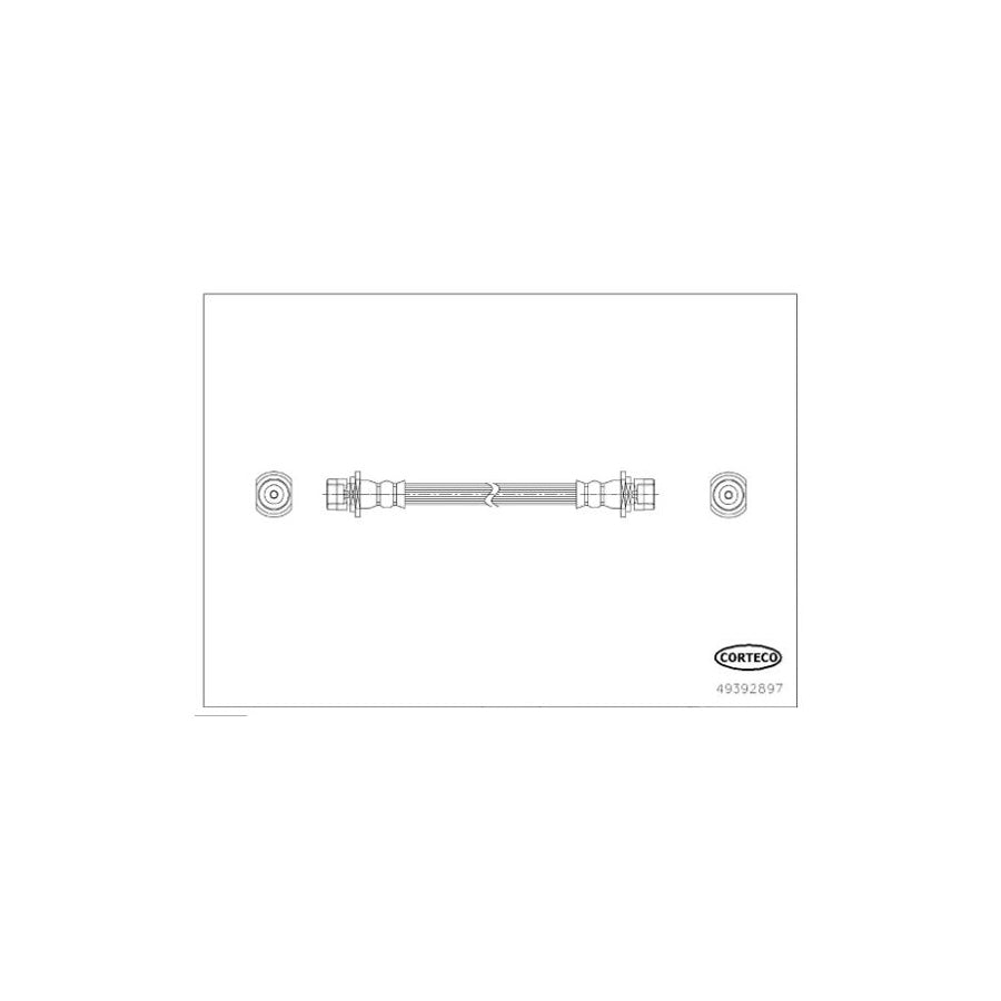 Corteco 49392897 Brake Hose for Toyota Yaris III Hatchback (Xp13)