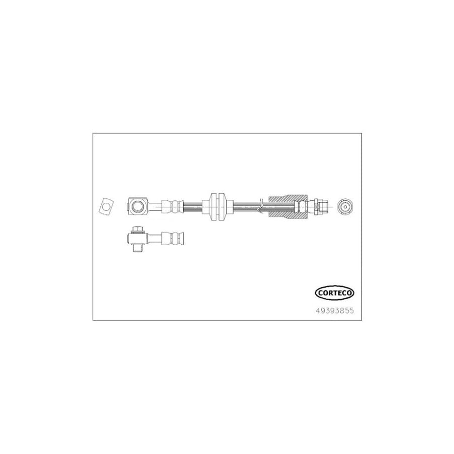 Corteco 49393855 Brake Hose