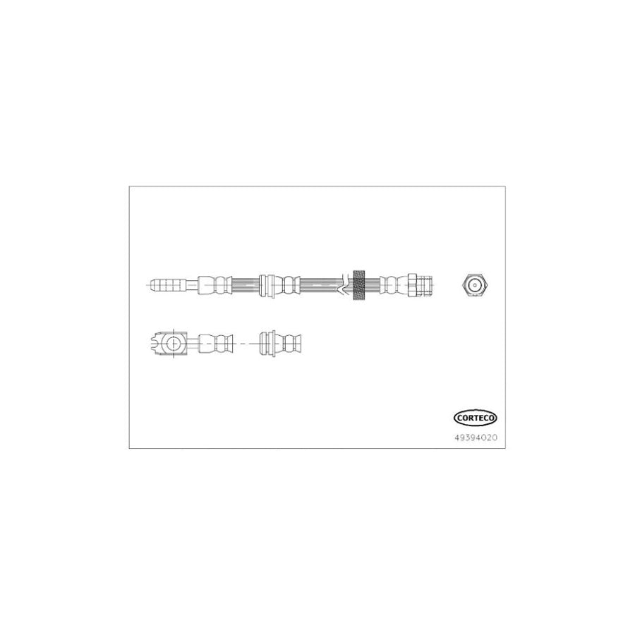 Corteco 49394020 Brake Hose
