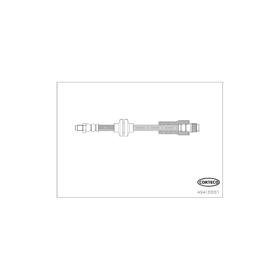 Corteco 49418881 Brake Hose for Chevrolet Aveo