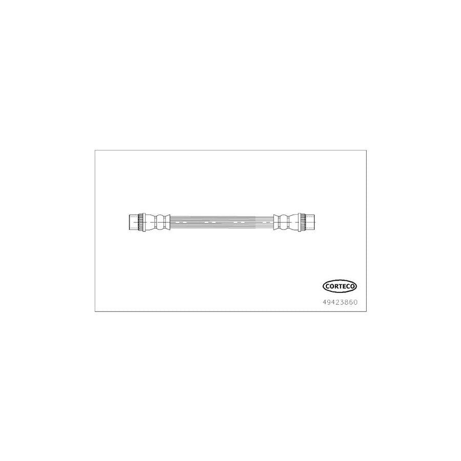 Corteco 49423860 Brake Hose for Renault Fluence (L3_)