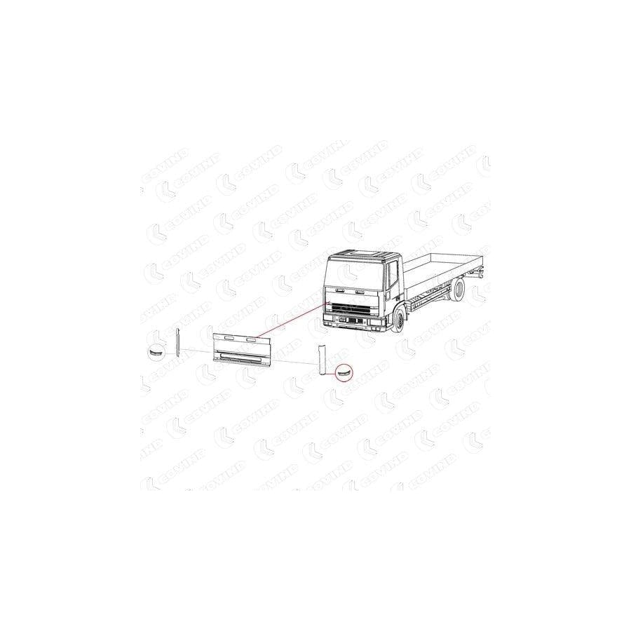 Covind 060/163 Air Deflector, Driver Cab