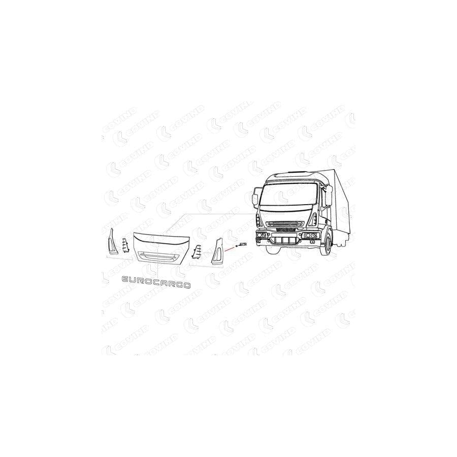 Covind 075/138 Mounting Bracket, Bumper