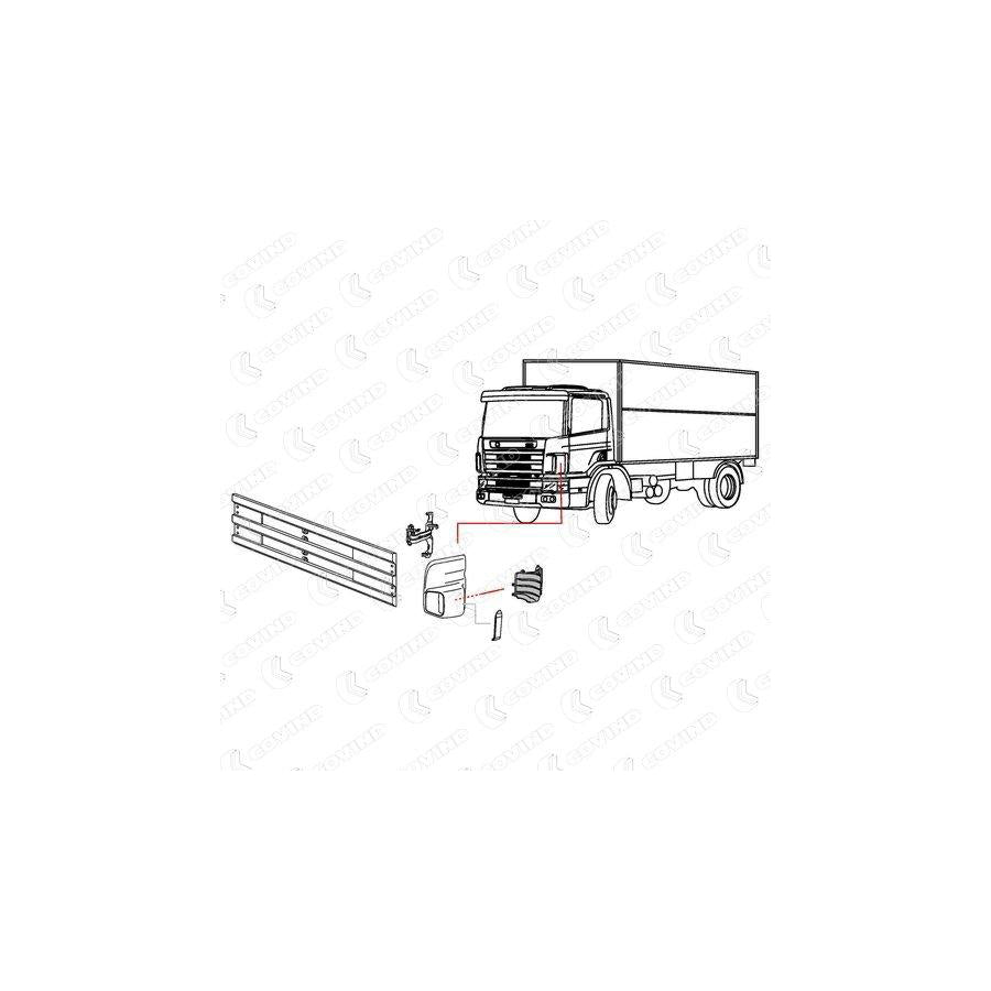 Covind 094/165 Air Deflector, Driver Cab