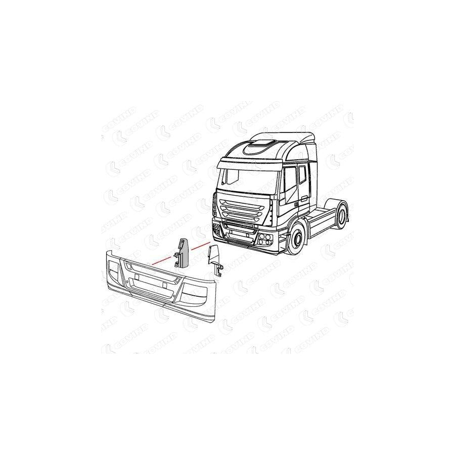 Covind 560/114 Mounting Bracket, Bumper