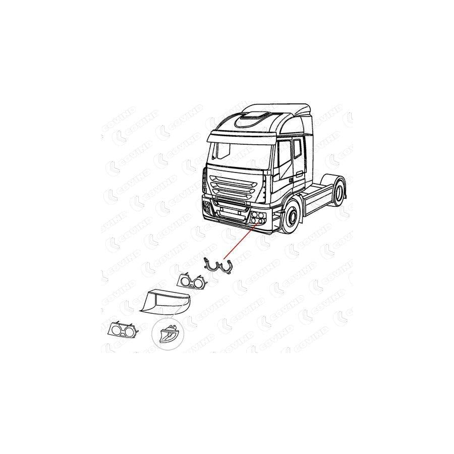 Covind 560/ 87 Headlight Base
