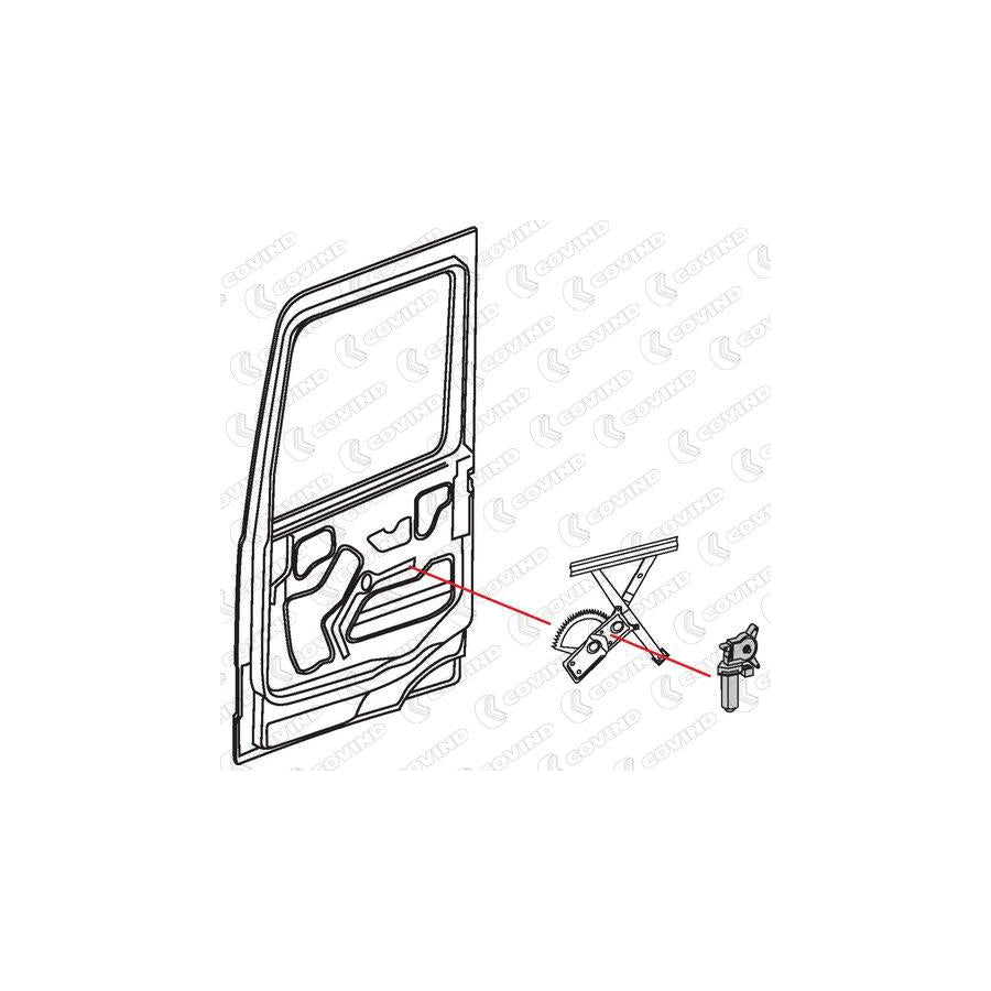 Covind 943/177 Electric Motor, Window Regulator