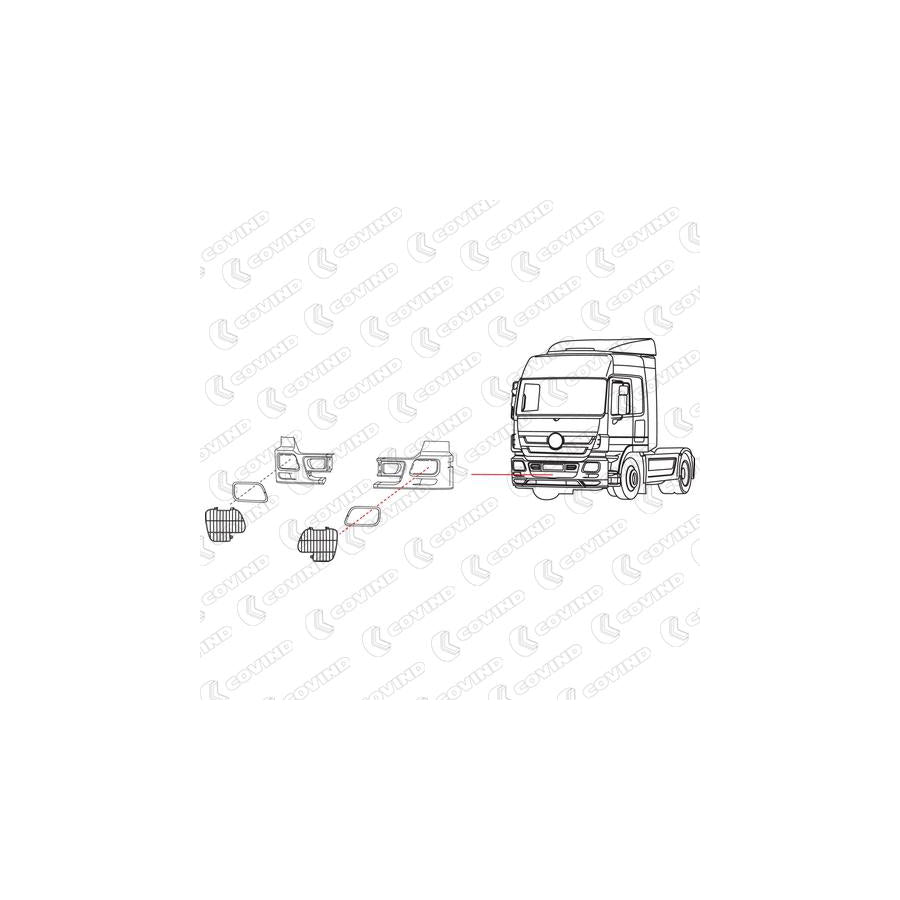 Covind 943/ 41 Eyelid, Headlight