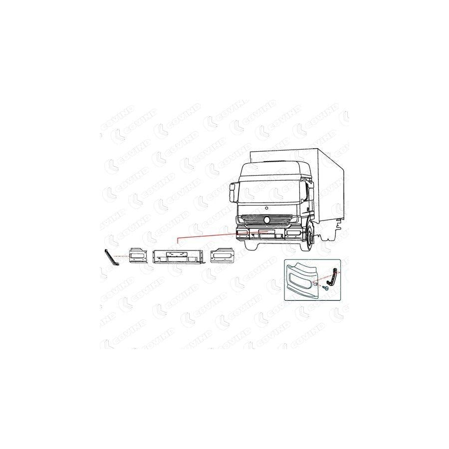 Covind 973/ 88 Mounting Bracket, Bumper