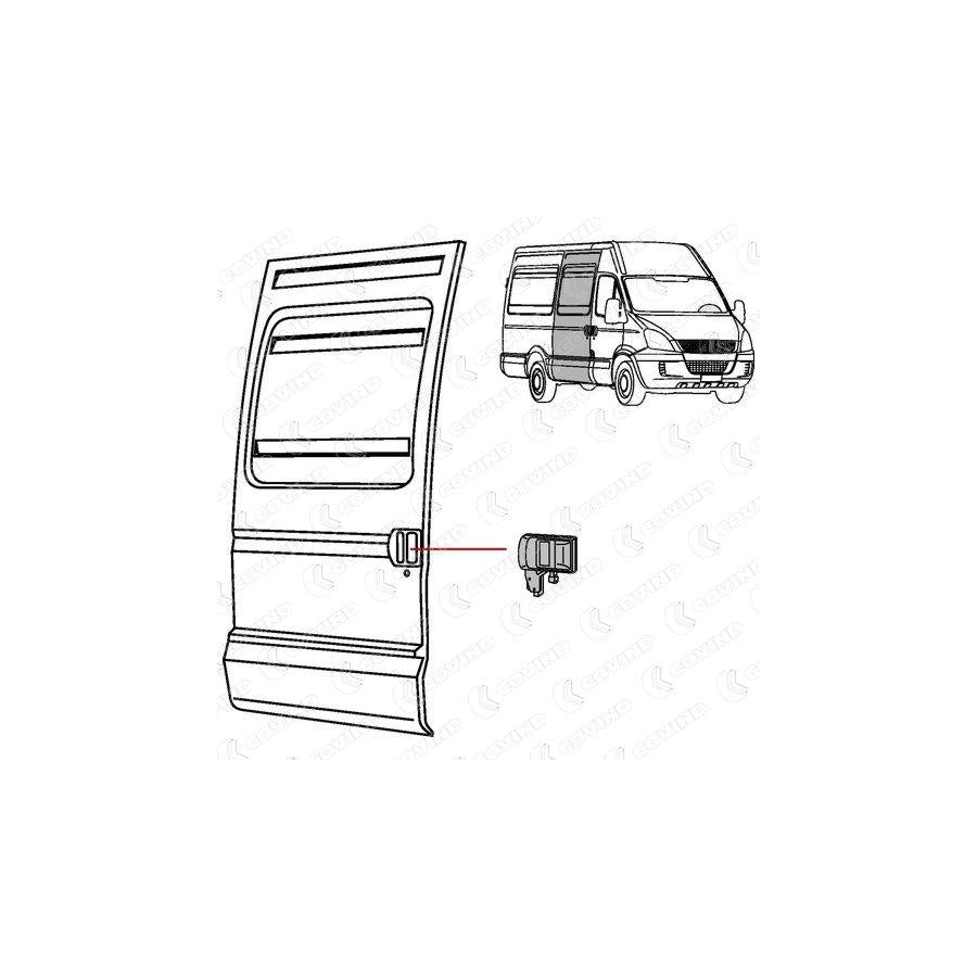 Covind C39/187 Door Handle for Iveco Daily