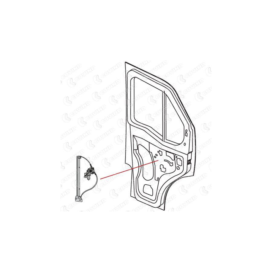 Covind D06/167 Window Regulator for Iveco Daily