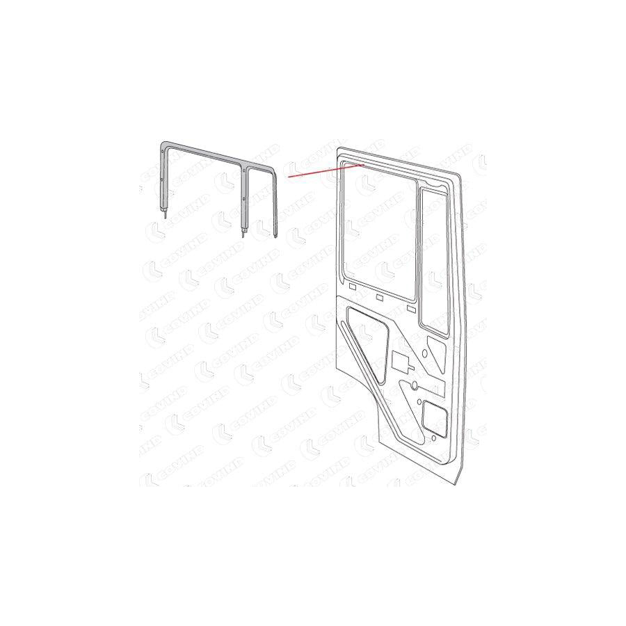 Covind M20/ 21 Side Window Frame