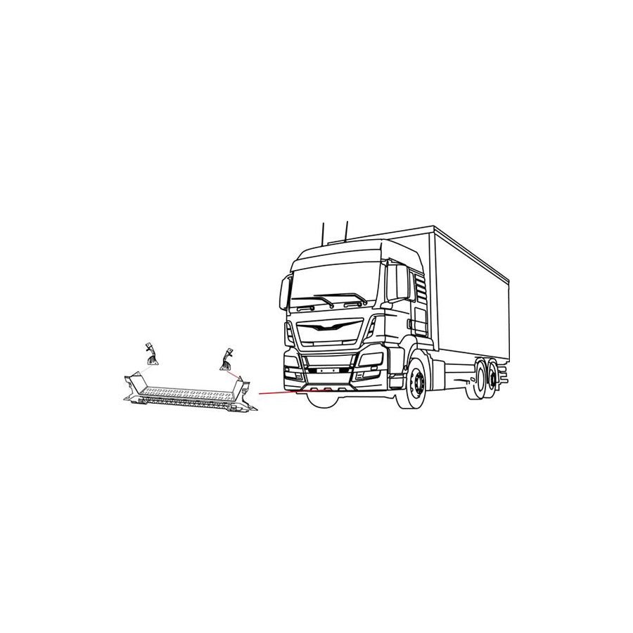 Covind Ts2/137 Mounting Bracket, Bumper