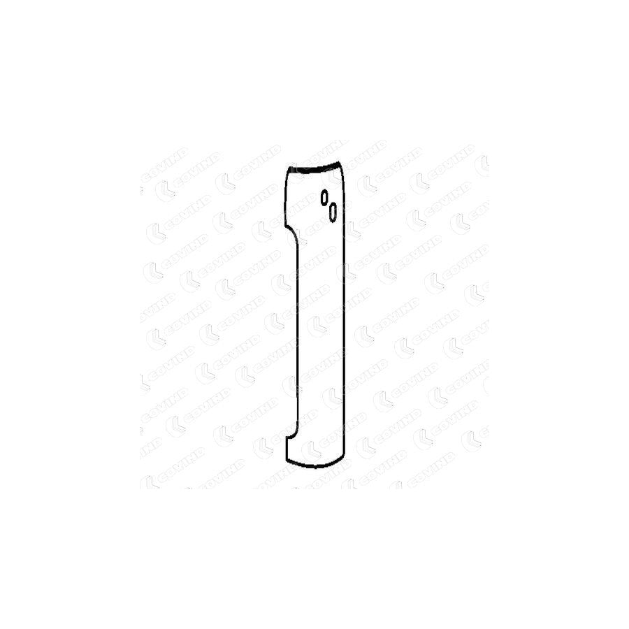 Covind V12/157 Air Deflector, Driver Cab