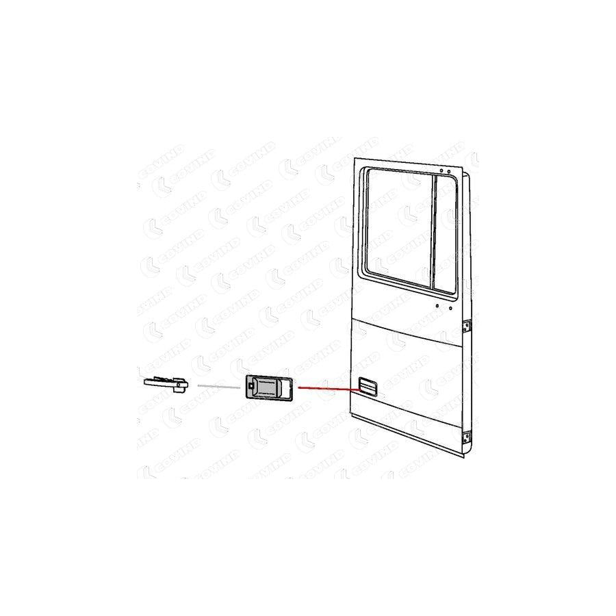 Covind Xf0/196 Door-Handle Frame