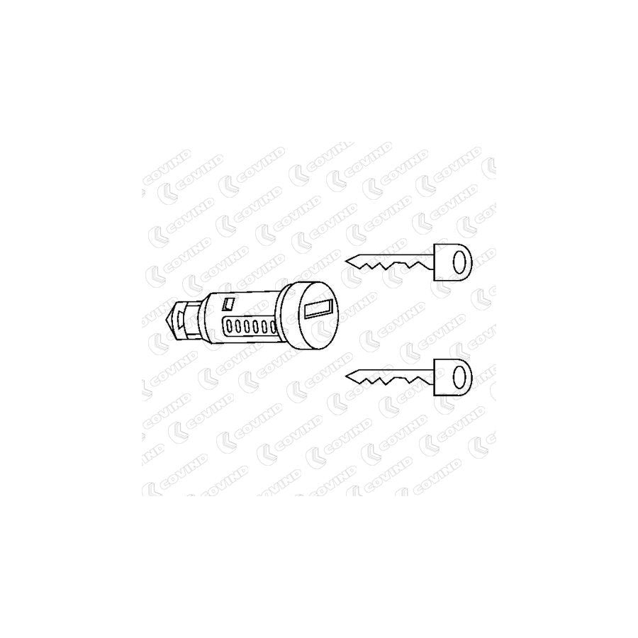 Covind Xf0/198 Lock Cylinder Kit