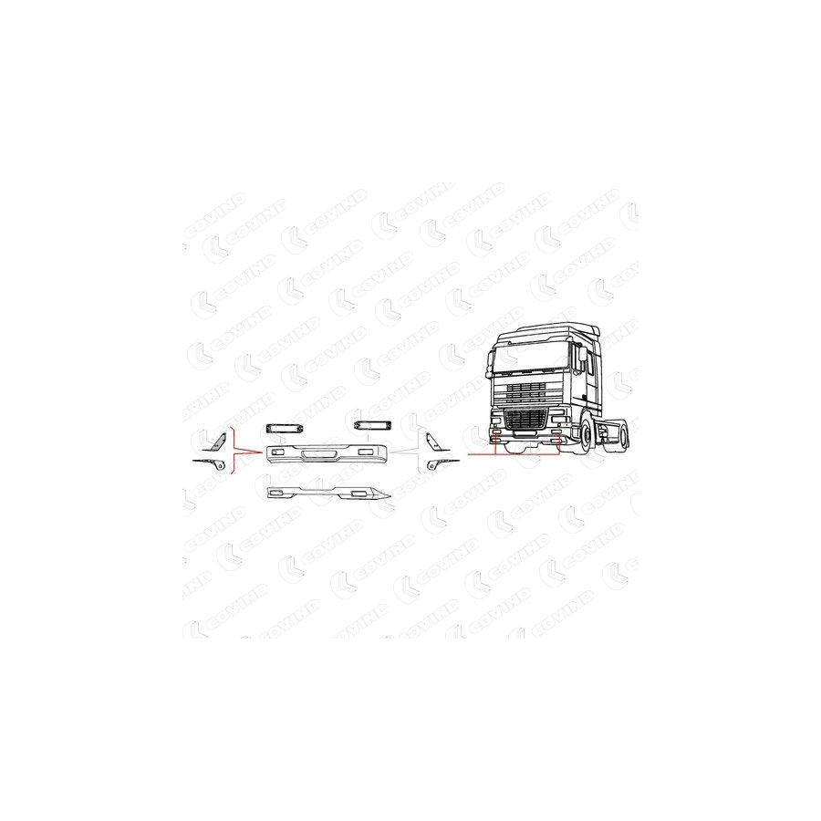 Covind Xf0/ 84 Mounting Bracket, Bumper