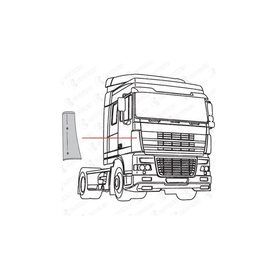Covind Xf2/160 Air Deflector, Driver Cab