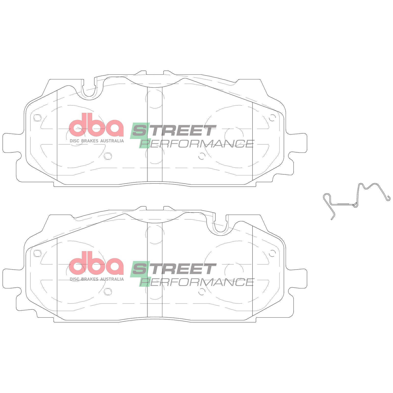 DBA DB15030SP High Performance Brake Pad Set