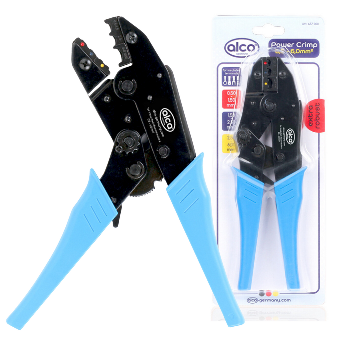 Heyner 657000/650000 Crimping Pliers Set 0.5-6.0Mm² With Wire 220Pcs