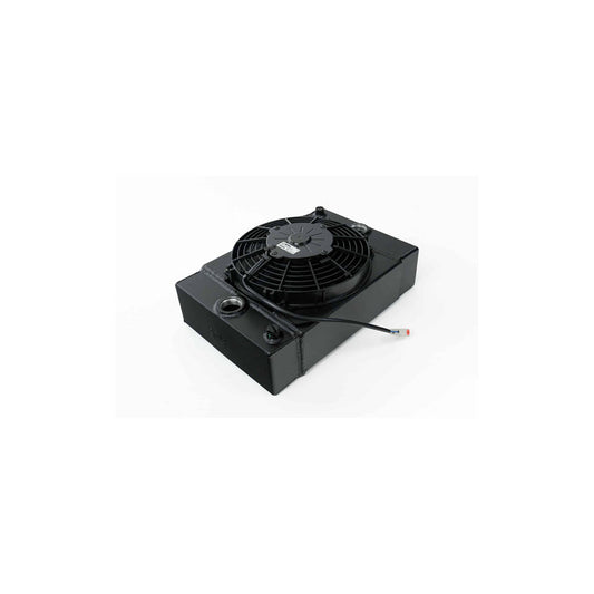 CSF Race Universal Drag Race / Tuck Radiator - Includes 9-inch SPAL Fan Black