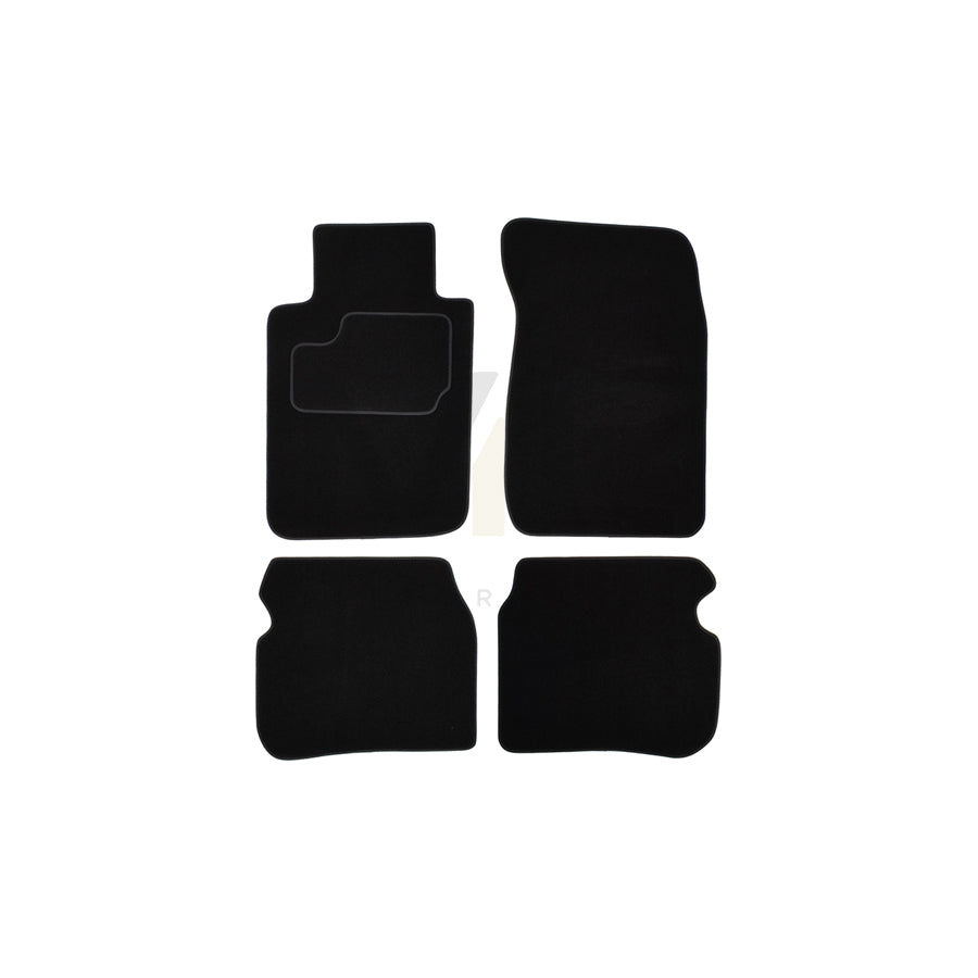 CUSTOPOL 122480 Floor mat set for TOYOTA Corolla VIII Estate (E110) Textile, Front and Rear, Quantity: 4, Black