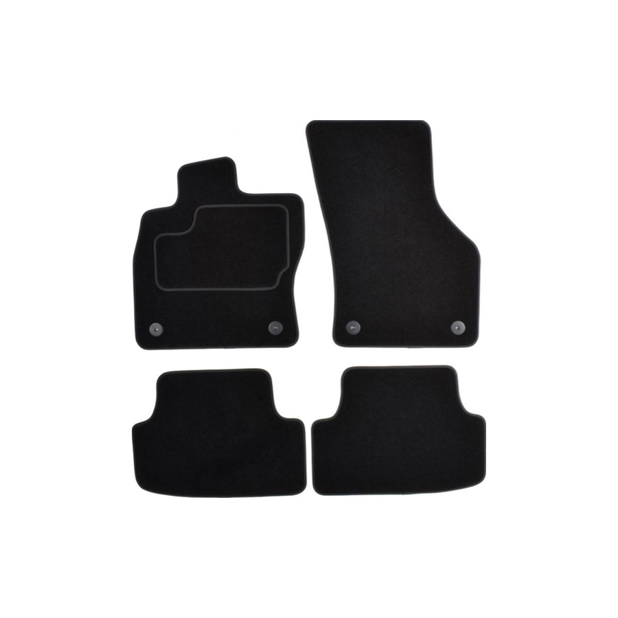 Custo Pol Aud85S Floor Mat Set for Audi A3 Convertible (8V7, 8Ve)