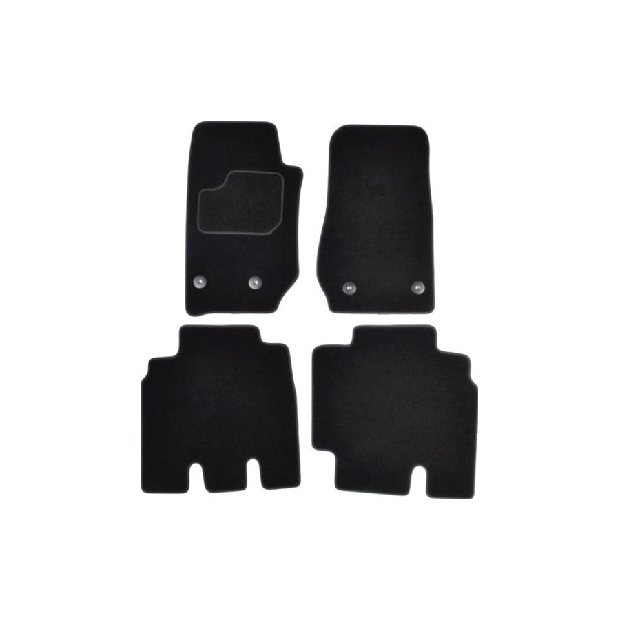 Custo Pol Jep76C Floor Mat Set for Jeep Wrangler III Off-Road (Jk)