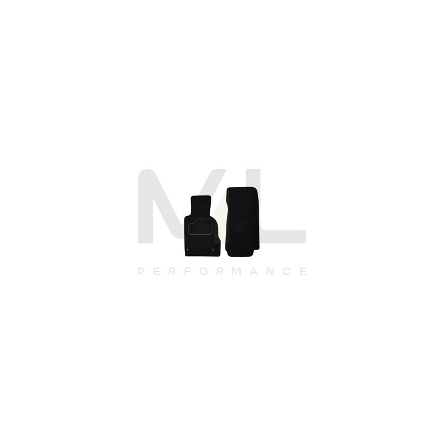 CUSTOPOL NIS157C Floor mat set for NISSAN Pulsar Hatchback (C13) Textile, Front and Rear, Quantity: 4, Black