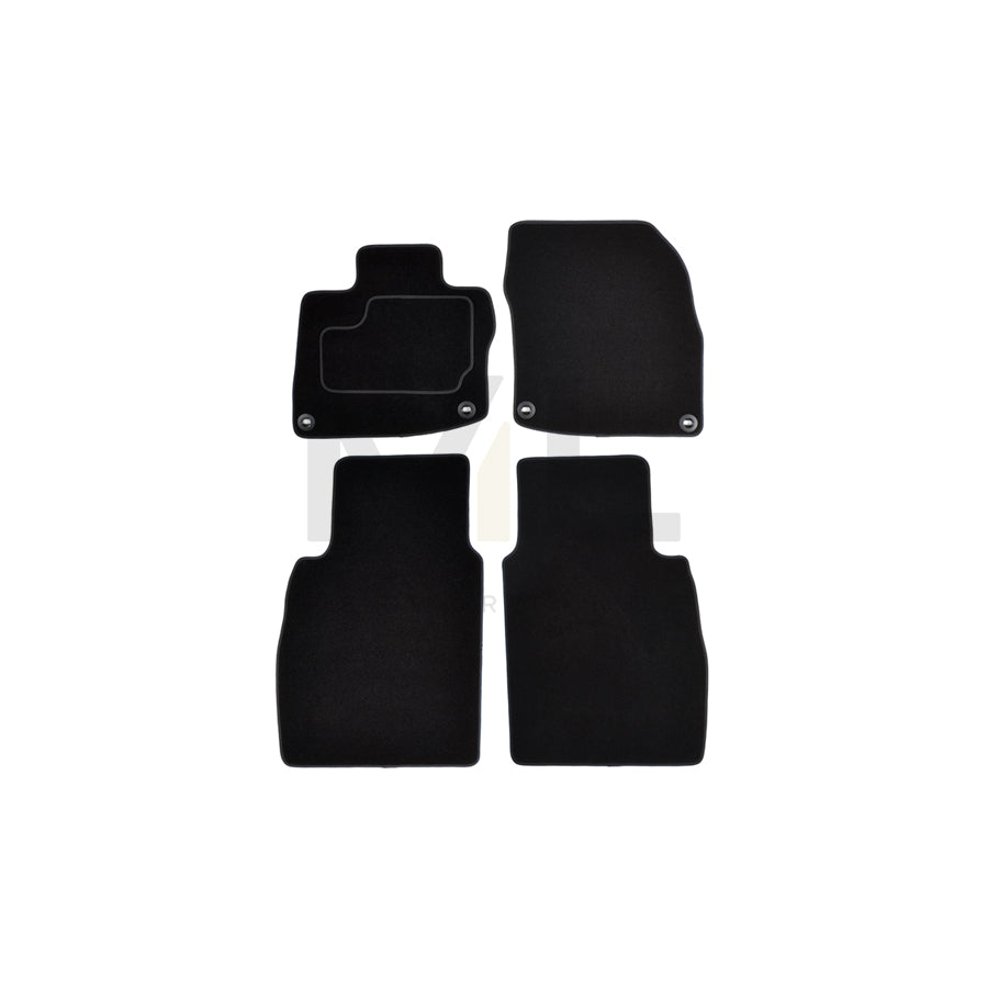 CUSTOPOL Tailored 122162 Floor mat set for HONDA CIVIC Textile, Front and Rear, Quantity: 4, Black
